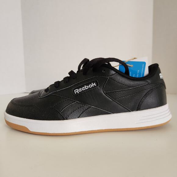 Reebok Court Advance Black/White/Gum Men\'s 7, Women\'s 8.5 Medium
